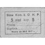 Łódź - 1, 2 i 5 kopiejek 28.02.1917 emitowane przez Sto...