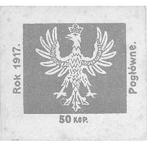 Mińsk - pogłówne na 50 kopiejek 1917 wydane przez Komit...