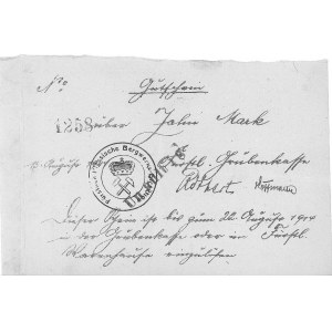 Wałbrzych /Waldenburg/ - 10 marek ważne do 22.08.1914 w...
