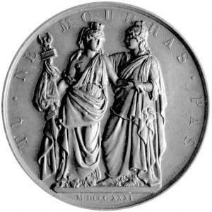 medal autorstwa Barre’a wybity w 1831 na zlecenie Komit...