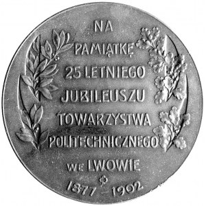 medal Wystawy Jubileuszowej Towarzystwa Politechniczneg...