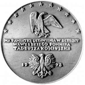 medal autorstwa W. Korskiego z okazji ustawienia w Detr...