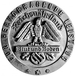 medal wystawy w Kolonii 1936 r., Aw: Widok Starego Mias...