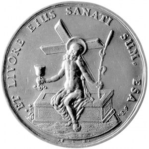 medal religijny autorstwa Jan Buchheima, Aw: W wieńcu u...