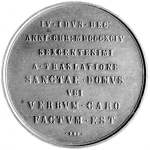 medal z okazji 600-lecia przeniesienia Domu Zwiastowani...