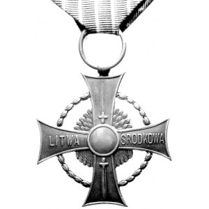 krzyż Zasługi Wojsk Litwy Środkowej, odznaczenie ustano...