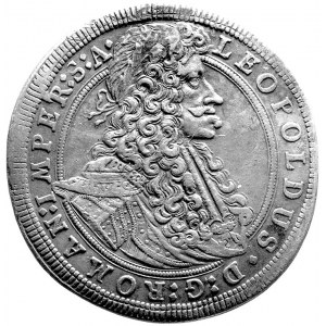 Leopold I 1657-1705, talar 1704, Praga, Aw: Popiersie, ...