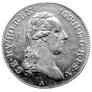 Józef II 1780-1790, dukat 1787, Wiedeń, Aw: Głowa, Rw: ...