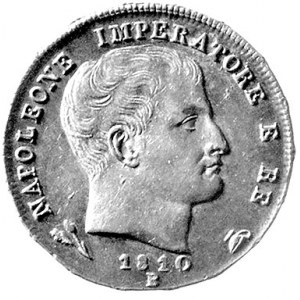 królestwo napoleońskie 1804-1814, 1 lira 1810, Bologna,...