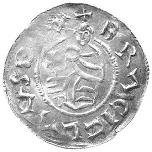 Brzetysław I 1028- 1034 i 1037- 1055, denar, Aw: Król n...