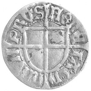 Jan von Tiefen 1489-1497, szeląg, Aw: Tarcza Wielkiego ...