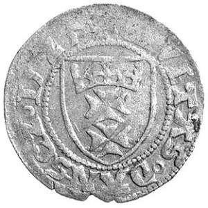 szeląg 1525, Gdańsk, drugi egzemplarz, słabo odbity