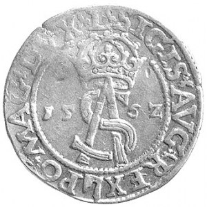 trojak 1562, Wilno, odmiana z Pogonią w tarczy i herbem...