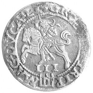 trojak 1562, Wilno, Kurp. 816 R, Gum. 620, moneta słabo...