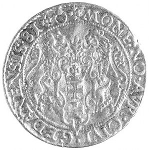 dukat 1581, Gdańsk, H-Cz. 670 R3, Fr. 3, T. 50, złoto, ...