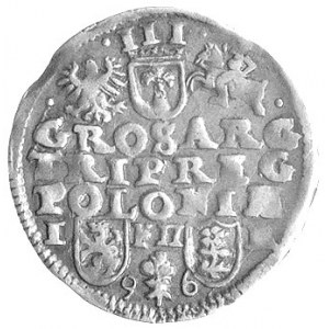 trojak 1596, Poznań, Wal. XXX 1, Kurp. 902 R