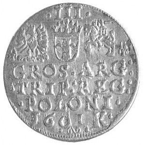 trojak 1601, Kraków, popiersie króla w lewo, Wal. XCI 5...