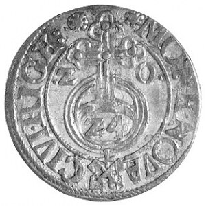 półtorak 1620, Ryga, herb Rygi poniżej jabłka królewski...