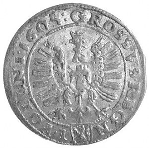 grosz 1605, Kraków, Kurp. 324 R1, Gum. 937, ładnie zach...