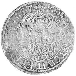 ort 1657, Elbląg, okupacja szwedzka, popiersie króla Ka...