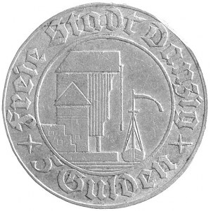 5 guldenów 1932, Berlin, Żuraw, lekko uszkodzony rant, ...