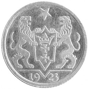 1 gulden 1923, Utrecht, Koga, rzadka moneta bita stempl...