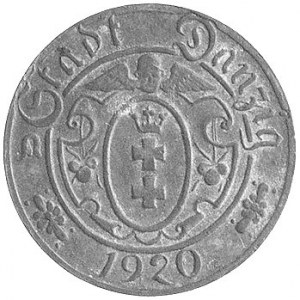 10 fenigów 1920, Gdańsk, mała cyfra 10