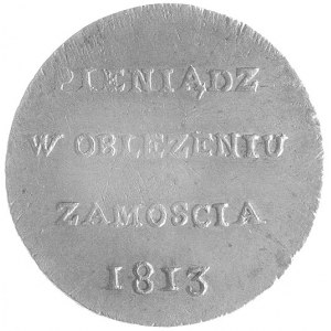 6 groszy 1813, Zamość, Plage 121, ładna moneta ze starą...