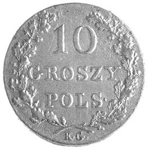 10 groszy 1831, Warszawa, odmiana- łapy Orła proste, 1 ...