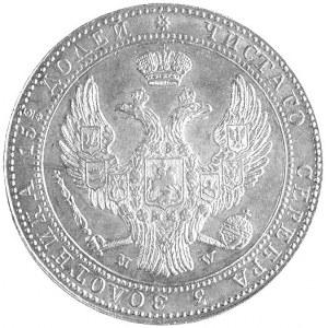 3/4 rubla = 5 złotych 1839, Warszawa, Plage 363, drobna...