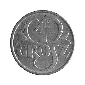 1 grosz 1923, Warszawa, brąz, piękny egzemplarz