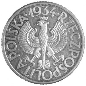 10 złotych 1934, Klamry, Parchimowicz P-160 a, wybito 1...