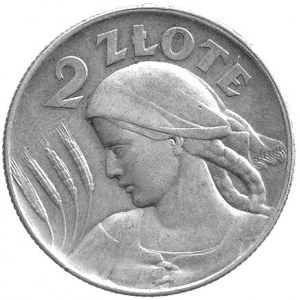 2 złote 1924, Głowa Kobiety z kłosami, Parchimowicz P-1...