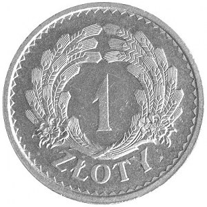 1 złoty 1928, Nominał w wieńcu, Parchimowicz P-125 a, w...