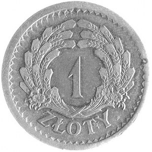 1 złoty 1928, Nominał w wieńcu, Parchimowicz P-125 d, w...