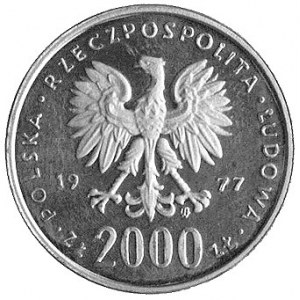 2.000 złotych 1977, Fryderyk Chopin, wypukły napis PRÓB...