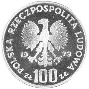 100 złotych 1979, Ryś, wypukły napis PRÓBA, Parchimowic...