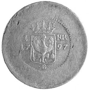 odbitka w srebrze 1 krajcara 1797, Wrocław, moneta dla ...