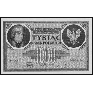 1.000 marek polskich 17.05.1919, seria AA, Miłczak 22e,...