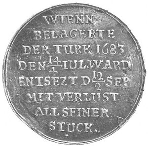 medal bity w Niemczech na oswobodzenie Wiednia od oblęż...