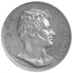 medal autorstwa Caunoisa poświęcony księciu Józefowi Po...