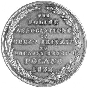 medal patriotyczny autorstwa Hallidaya wybity staraniem...