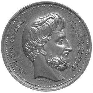 Joachim Lelewel- medal autorstwa Wurdena 1861 r., Aw: P...