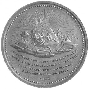Joachim Lelewel- medal autorstwa Wurdena 1861 r., Aw: P...