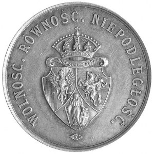 medal na pamiątkę uwłaszczenia włościan 1863 r., Aw: Tr...