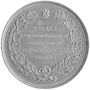 medal wybity w 50 rocznicę Powstania Listopadowego w 18...