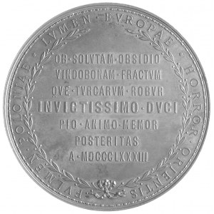 Jan III Sobieski- medal autorstwa J. Tautenhayna z okaz...