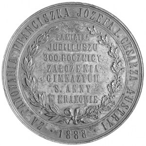 medal autorstwa J. Schwendtnera z okazji 300-lecia Gimn...