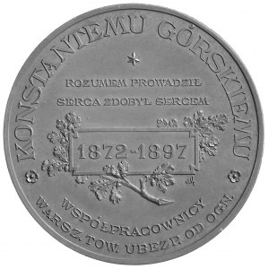 medal autorstwa Piusa Welońskiego dedykowany Konstantem...