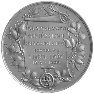 Władysław Łoziński- medal autorstwa J. Markowskiego 190...